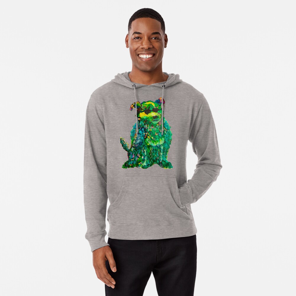 Cool Dog Abstract Original Lightweight Hoodie