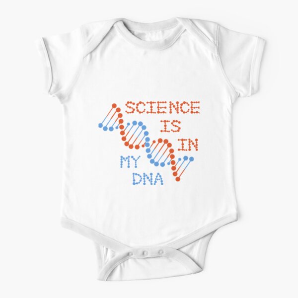 Science is in my dna Short Sleeve Baby One-Piece