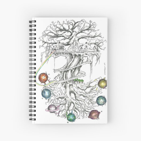 Yggdrasil Tree Spiral Notebook