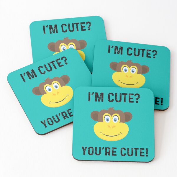 Item preview,   Baby Monkey I’m Cute? You’re Cute! Adorable Print designed and sold by Lizzie May.