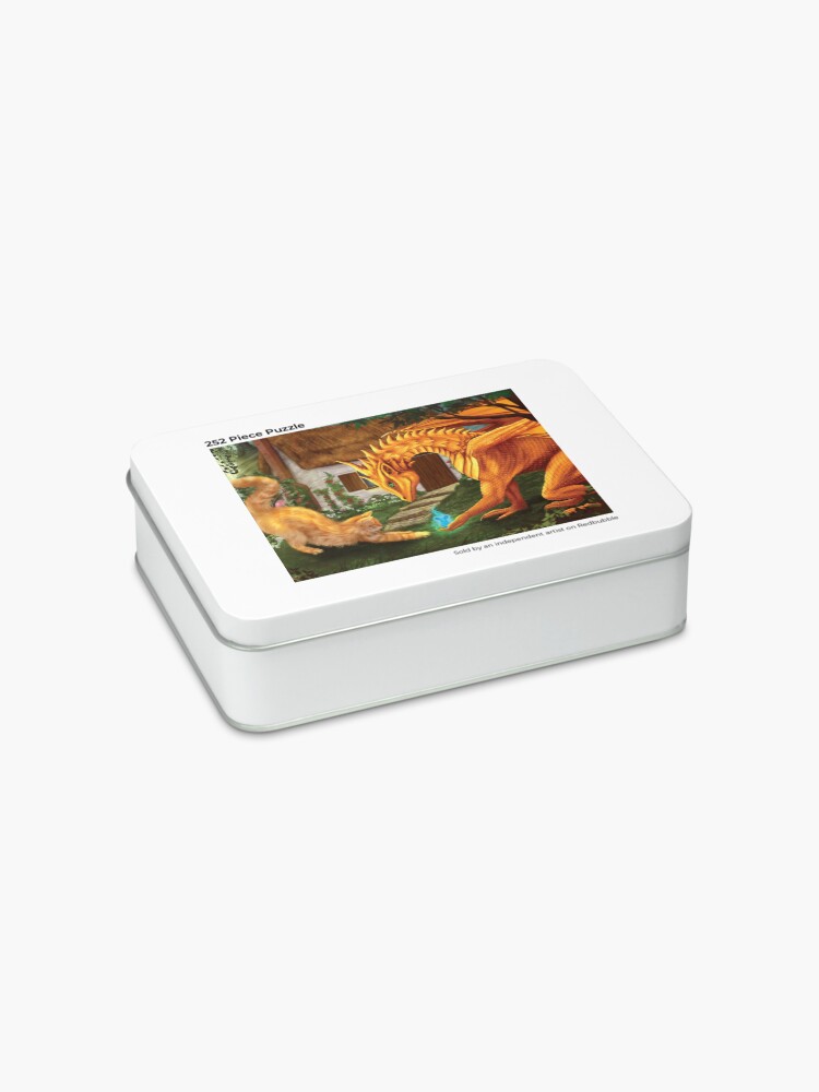 Alternate view of Cat and Dragon Jigsaw Puzzle