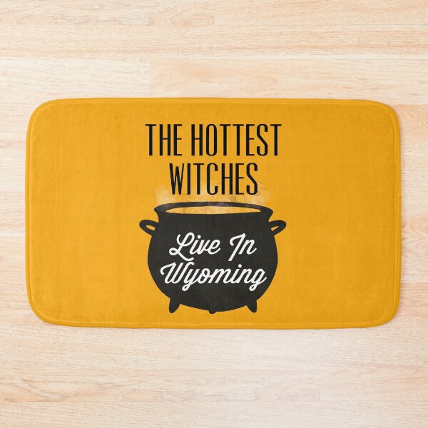 Item preview, The Hottest Witches Live in Wyoming Halloween Quote designed and sold by AMSonArt.