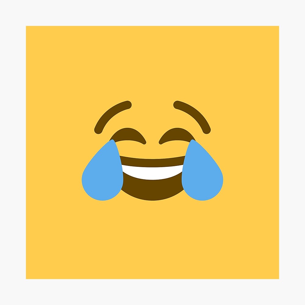 Funny laugh emoji Poster for Sale by Nature Design's