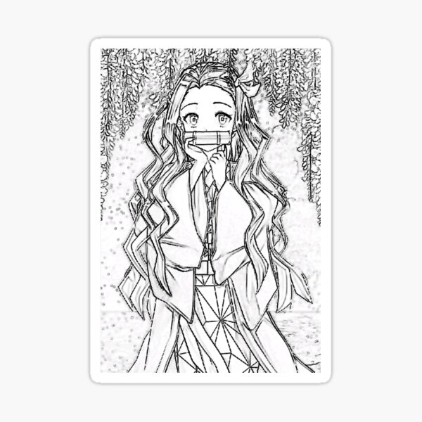 57  Anime Coloring Pages Nezuko  Free