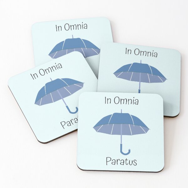 Item preview, In omnia paratus with umbrella designed and sold by rosemarydrawing.