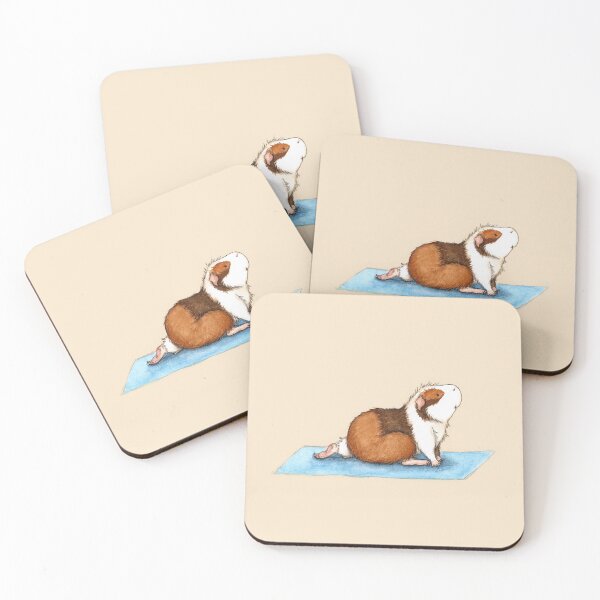 Item preview, Yoguinea Yoga Guinea Pig - Lunge Pose designed and sold by wguineapigsfly.