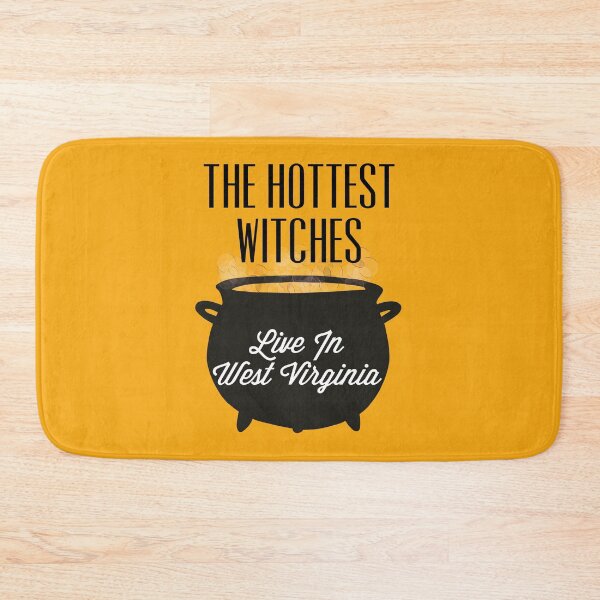 Item preview, The Hottest Witches Live in West Virginia Halloween Quote designed and sold by AMSonArt.