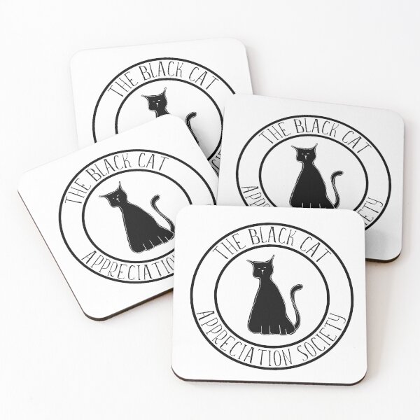 Item preview, The Black Cat Appreciation Society Logo Typography Design designed and sold by RhubarbMyrtle.