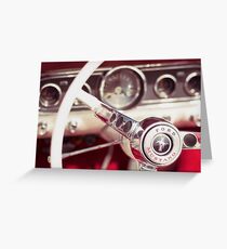 Ford Mustang Steering Wheel Greeting Card