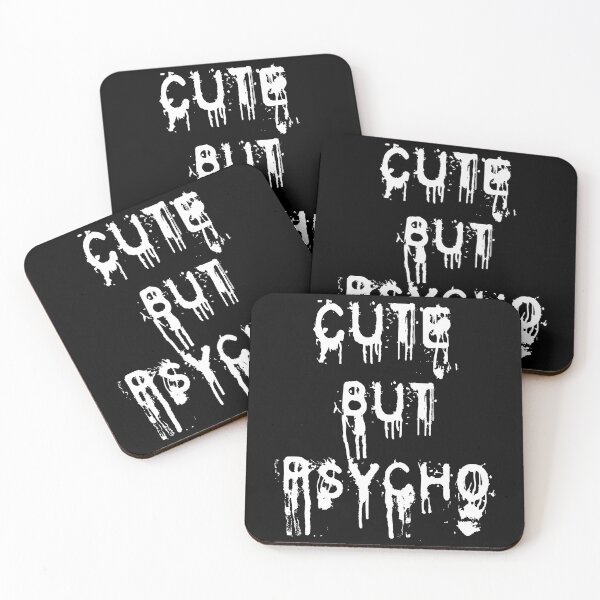 Item preview, Cute but psycho white designed and sold by Kamiri.