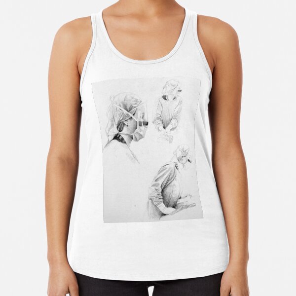 Nurse Louise by Avril Thomas Racerback Tank Top