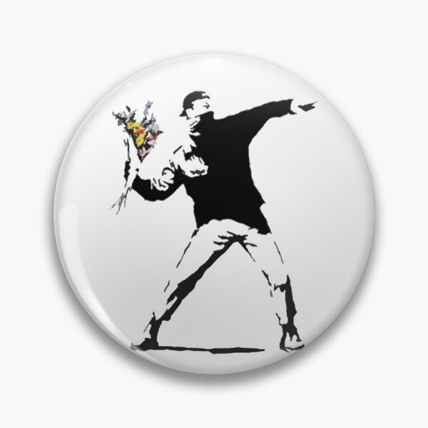Item preview, Banksy Flower Thrower T-Shirt designed and sold by Mysagi.
