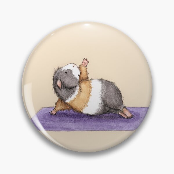 Item preview, Yoguinea Yoga Guinea Pig - Side Plank Pose designed and sold by wguineapigsfly.