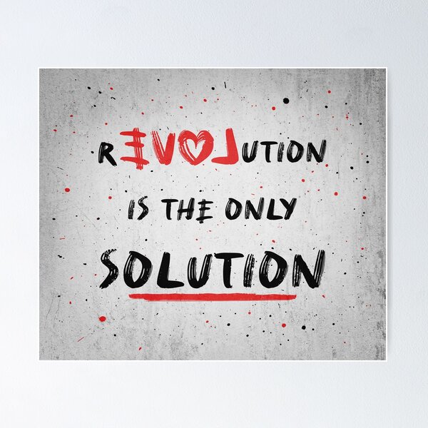 Item preview, Love or revolution is the only solution designed and sold by psychoshadow.