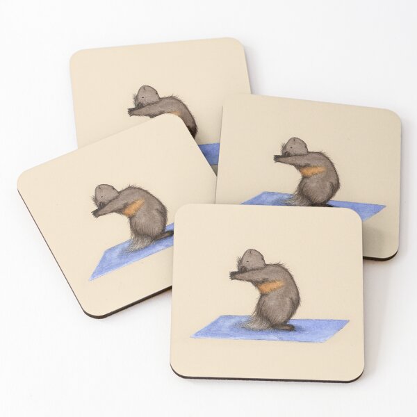 Item preview, Yoguineas - Yoga Guinea Pig - Standing Backbend Pose designed and sold by wguineapigsfly.