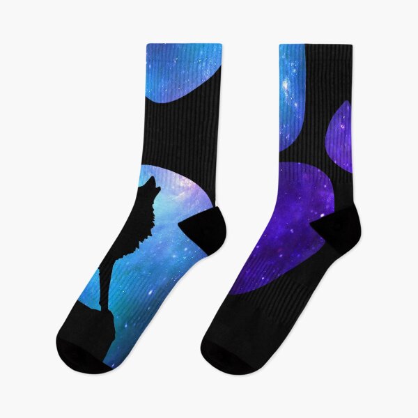 Item preview, Dramabite Wolf Paw Galaxy Surreal Wild Lone Wolves Double Exposure Stars  designed and sold by dramabite.