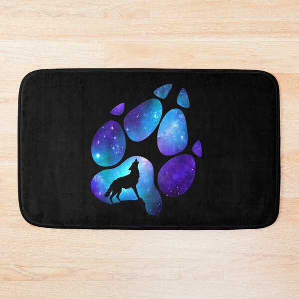 Item preview, Dramabite Wolf Paw Galaxy Surreal Wild Lone Wolves Double Exposure Stars  designed and sold by dramabite.