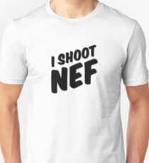 I shoot NEF Unisex T-Shirt