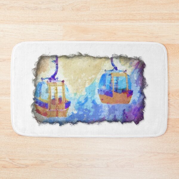 Item preview, Ski lift in the mountains or gondola and mountain railway designed and sold by ToniStauche.