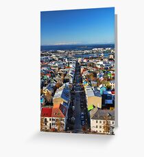 Reykjavik Cityscape Greeting Card