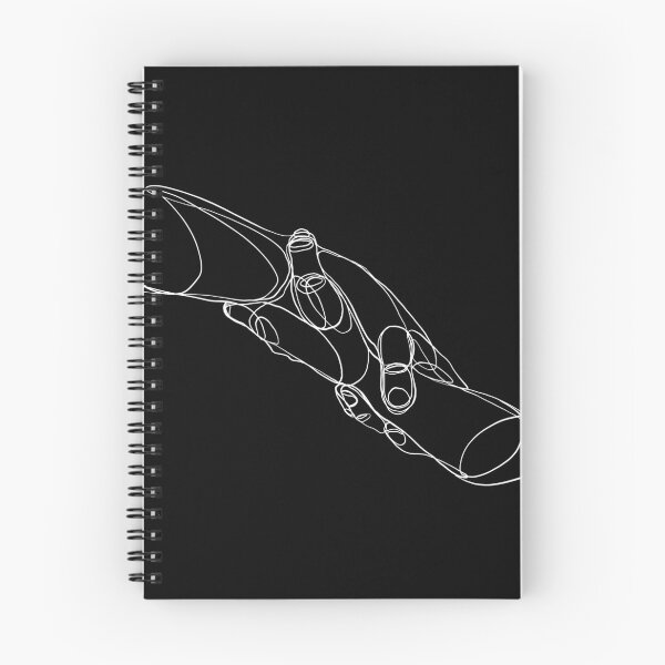 Aperçu de l'œuvre Saisir, blanc sur noir créée et vendue par Straylinedesign.