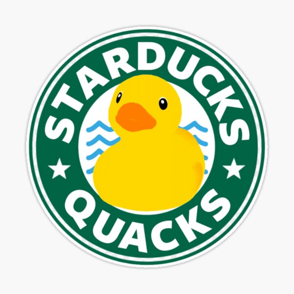 Saurbucks - Starbucks Dinosaur Parody Sticker – Art by Oomles