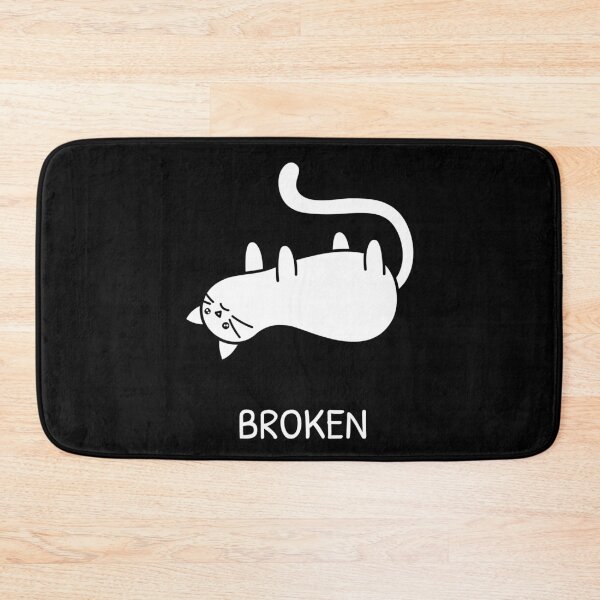 Item preview, Broken Pussy Cat Sad Kitten Funny Insecure Joke Artwork designed and sold by CreatedbyJR.