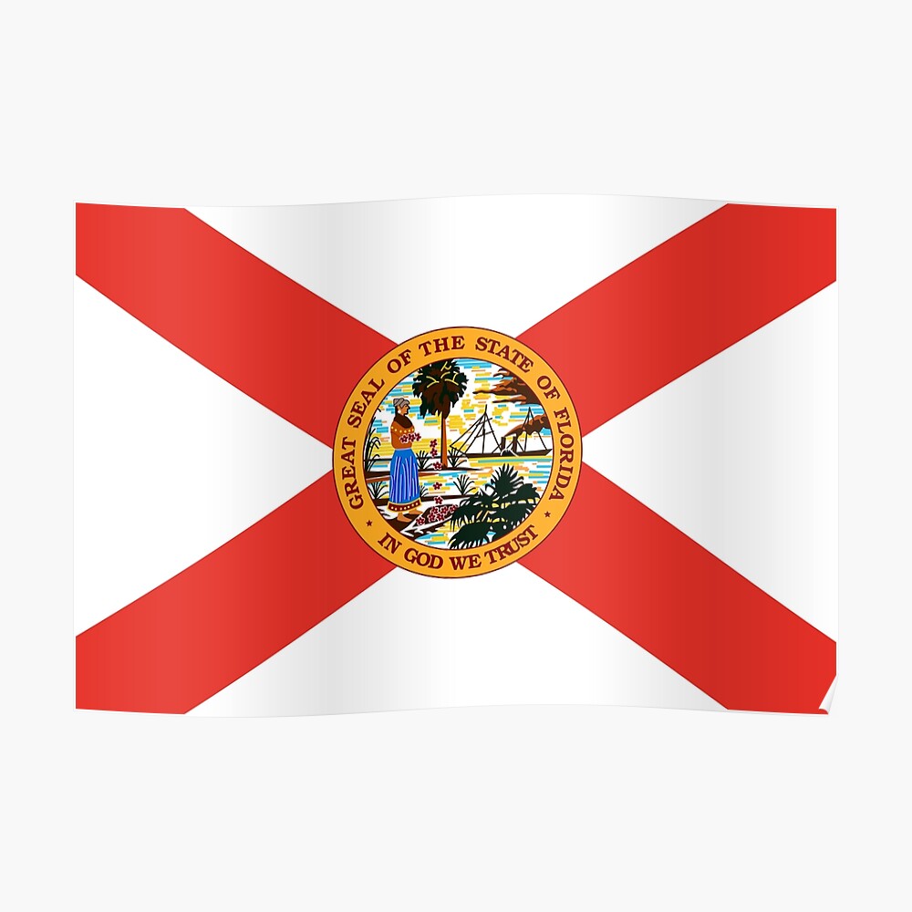 Aftershock Decals Florida Flag Tattered Decal Sunshine State Vacation Orlanda Tampa Miami Sticker 
