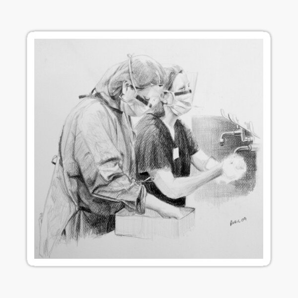 Item preview, Nurse Annie - Drawing by Adelaide Artist Avril Thomas - South Australian Artist designed and sold by AvrilThomasart.