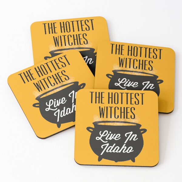 Item preview, The Hottest Witches Live in Idaho Halloween Quote designed and sold by AMSonArt.