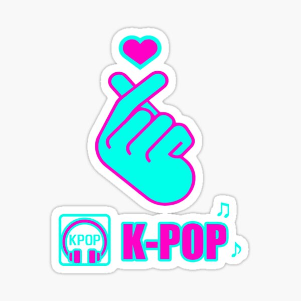 Sticker Kpop Idol Herz Hand Redbubble