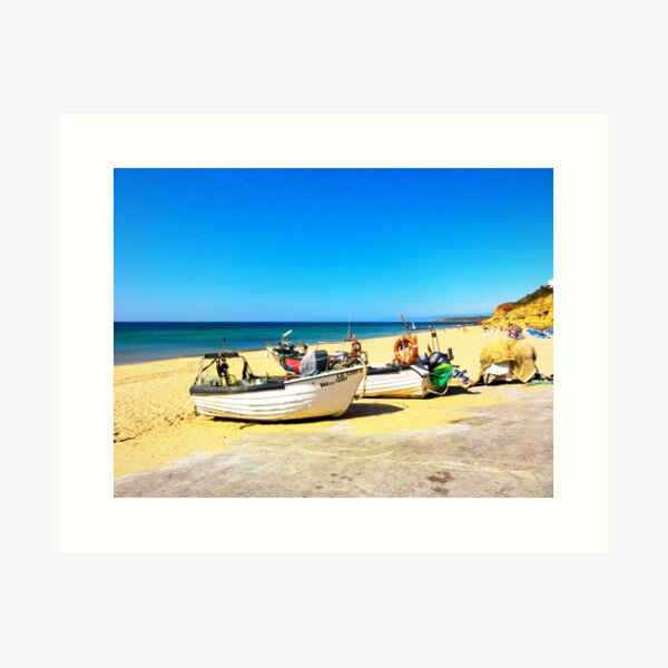 Item preview, Fishing Boats, Salema, Portugal, II designed and sold by Tess Salazar Espinoza.