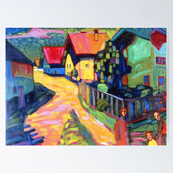 Artikel-Vorschau von MURNAU STREET MIT FRAUEN - WASSILY KANDINSKY, designt und verkauft von arthistoryfever.