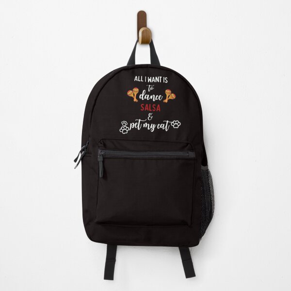 Item preview, All I want to do is to dance salsaand pet my cat designed and sold by TallOne-apparel.
