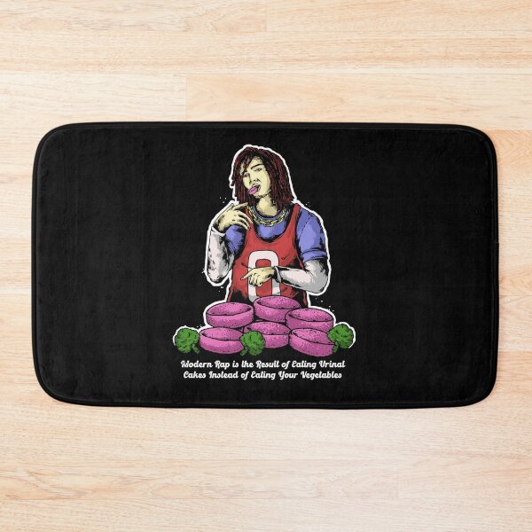 Item preview, Modern Rap is the Result of Eating Urinal Cakes Instead of Eating Your Vegetables | Cynical Hilarious Musician T Shirt designed and sold by The Snarky Musician.