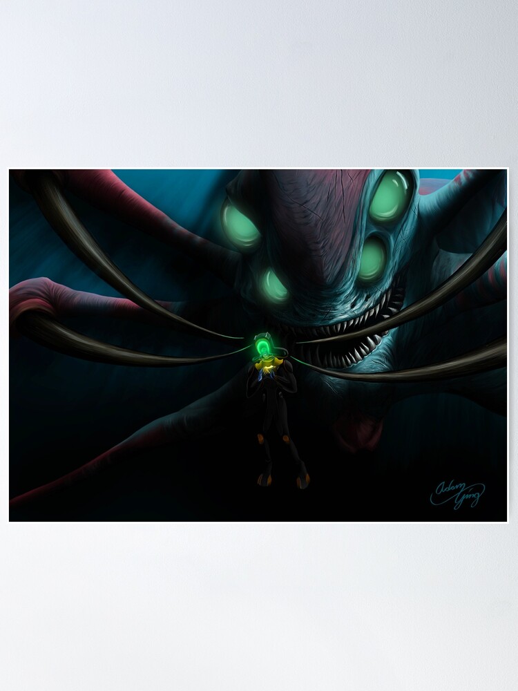 Subnautica Game Fanart Reaper Leviathan Poster For Sale By Adam The Person Redbubble 6130