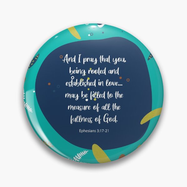 Item preview, All the fullness of God, Ephesians 3:17-21, Bible Quote designed and sold by StudioCitrine.