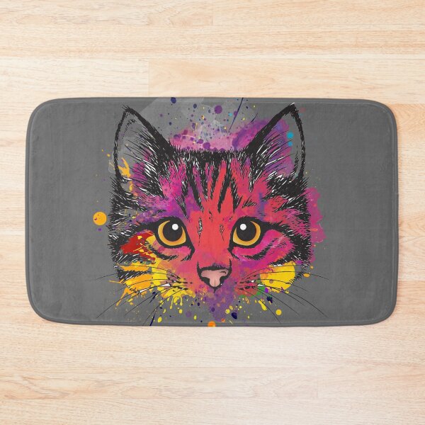 Item preview, Colorful cat designed and sold by Smart-n-sassy.