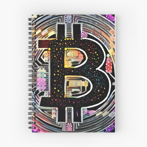 Item preview, Bitcoin BTC coin in 80s poster colors. designed and sold by PrintPit.