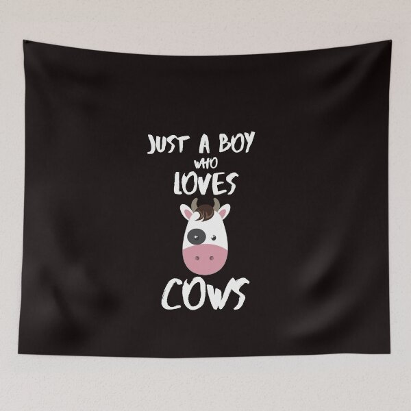 Item preview, Boy Who Loves Cows designed and sold by bond11.