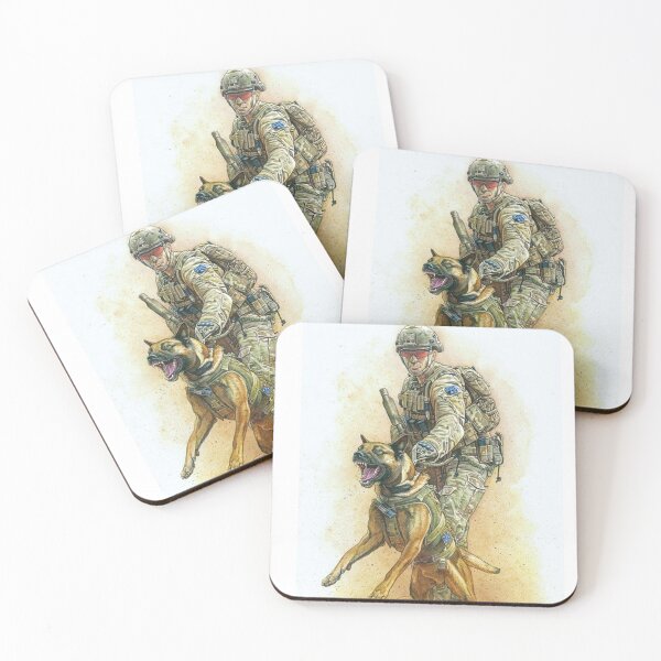 Item preview, German Shepherd Dog Art danger dogs soldier designed and sold by Coolstuff4you71.