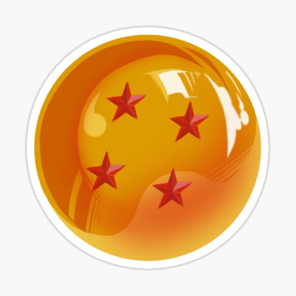 Four Star Dragonball Sticker For Sale By Alanburton Redbubble