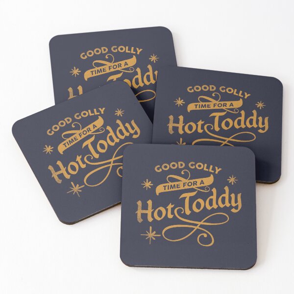Item preview, "Good Golly, Time For A Hot Toddy!" Cool Typography Art For Fall designed and sold by The Whiskey Ginger Design Shop.