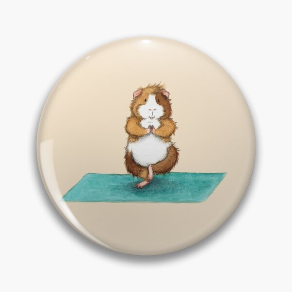 Item preview, Yoga Guinea Pig - Tree Pose - Yoguineas designed and sold by wguineapigsfly.