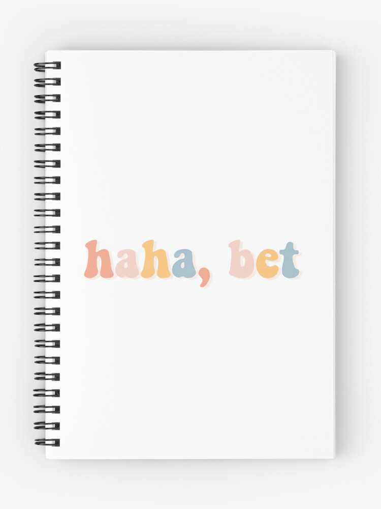 Thumbnail 1 of 3, Journal, Haha, bet designed and sold by BetterInColor.