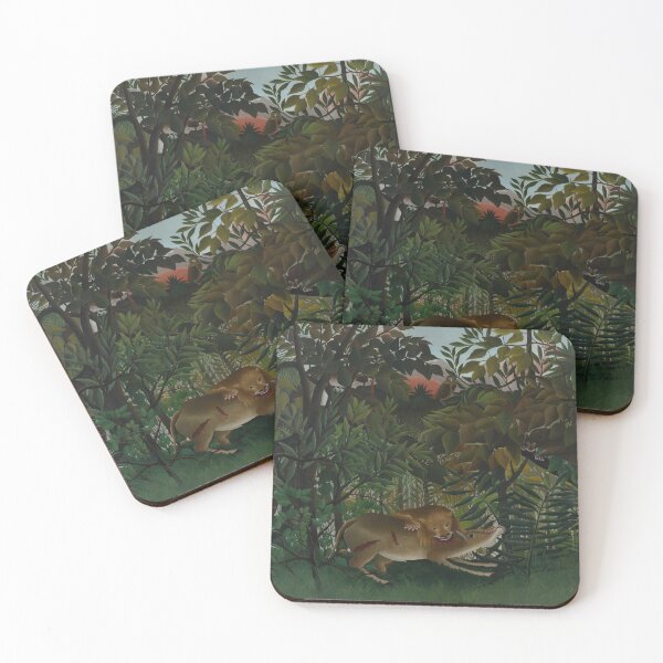 Item preview, Henri Rousseau - The Hungry Lion Attacking an Antelope - BigArt designed and sold by BigArt.