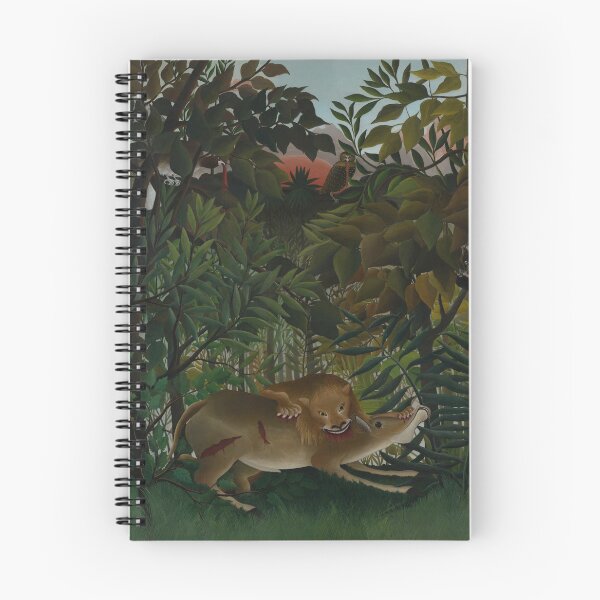 Item preview, Henri Rousseau - The Hungry Lion Attacking an Antelope - BigArt designed and sold by BigArt.