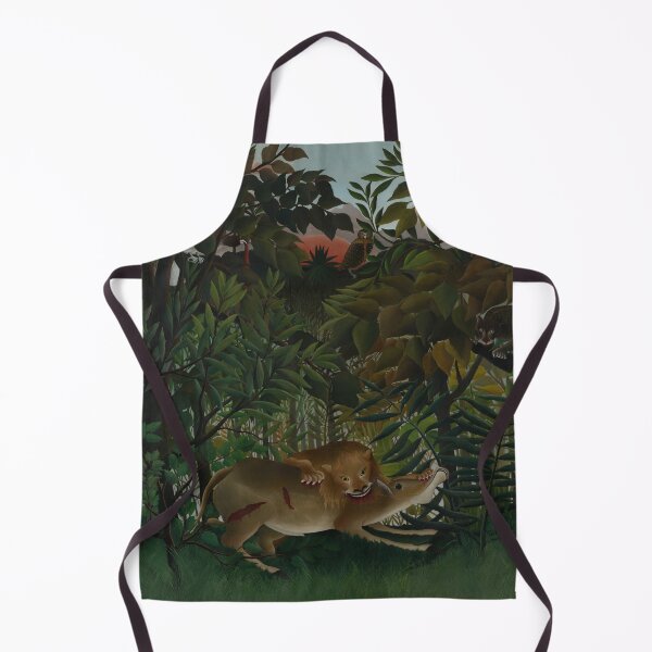 Artikelvorschau, Henri Rousseau - Der hungrige Löwe greift eine Antilope an - BigArt entworfen und verkauft von BigArt.
