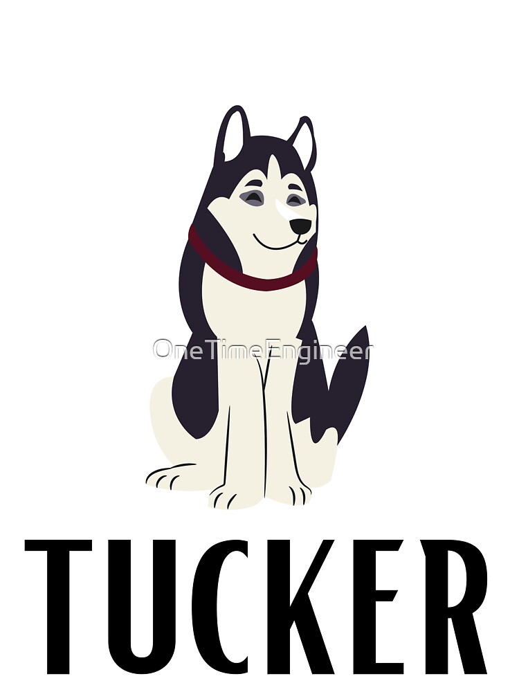 Tucker Dog cute siberian Husky Sticker for Sale by