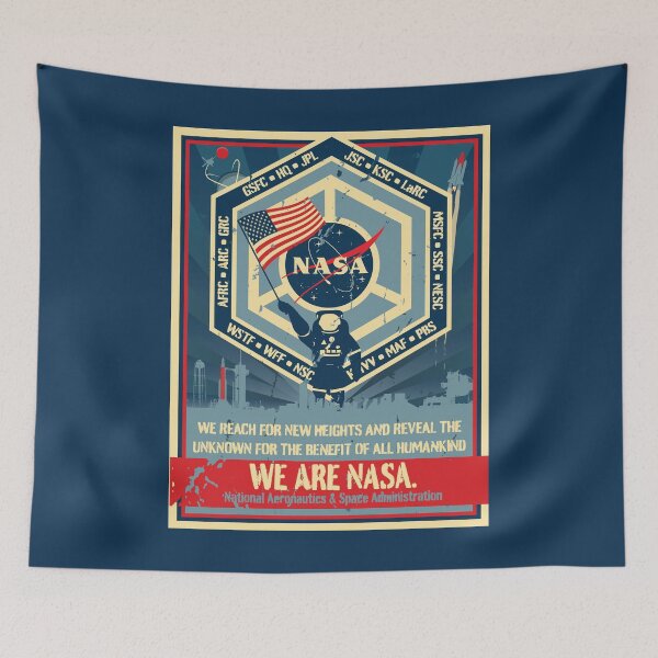 Item preview, We Are NASA Resistance Poster (US Flag version) designed and sold by salamero.